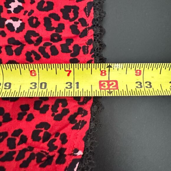 Lovers And Friends NWOT Jason Dress Cheetah Mini V Neck Red Black Size Small - Picture 12 of 12